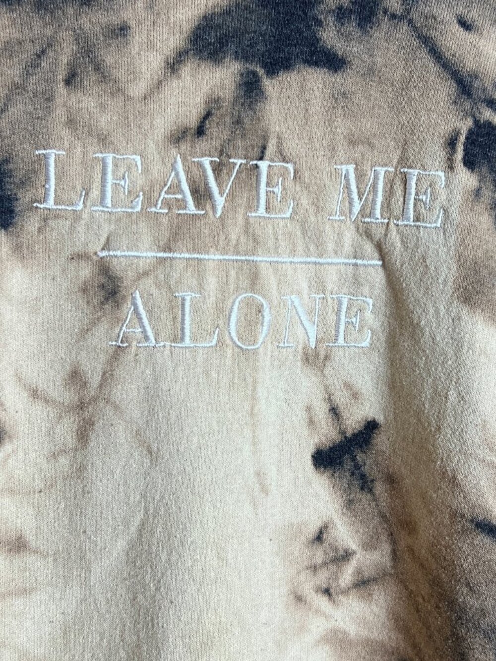 Blue Crown Tie Dye Hoodie XL Leave Me Alone Streetwear - Picture 3 of 4